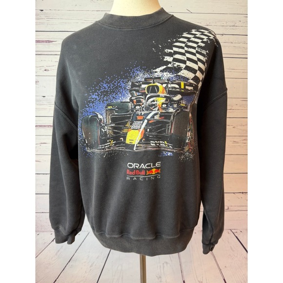 Abercrombie & Fitch Sweatshirt Mens XS Oracle Red Bull Racing F1 Graphic Mens